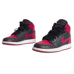 Nike Air Jordan 1 Mid Basketball Shoes - Red/Black