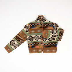 Vintage Flashback Multicolor Woven Suit Jacket