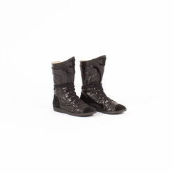 Chanel Perforated Leather Boots