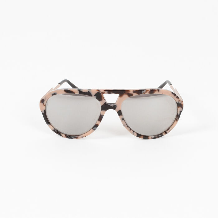 Stella McCartney Aviator Style Acetate Mirrored Sunglasses