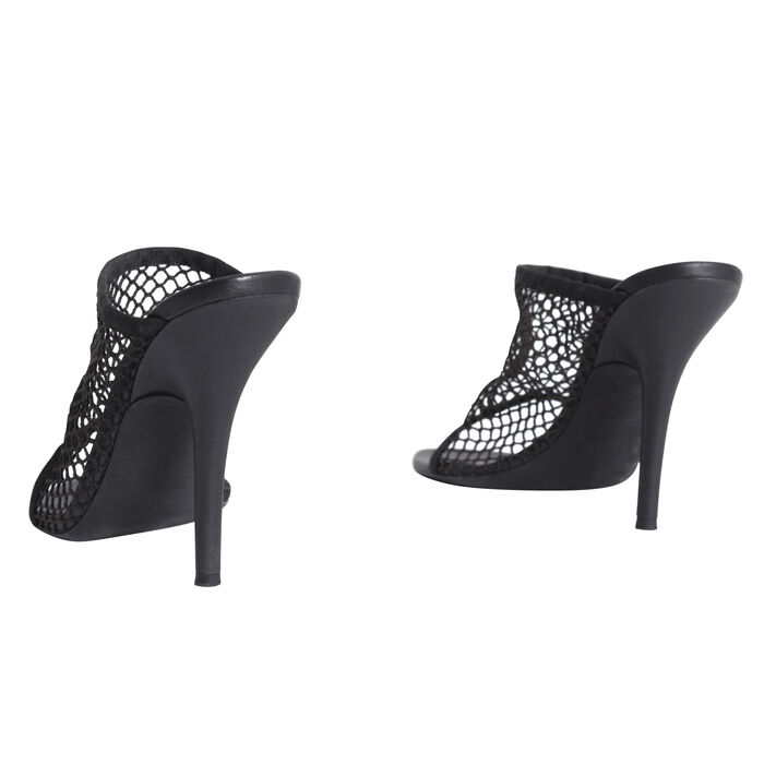 Yeezy Season 6 Graphite Mesh Heels