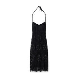 Sue Wong Crochet Halter Dress