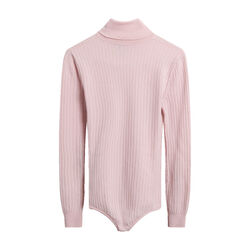 Courreges Pink Ribbed One-Piece