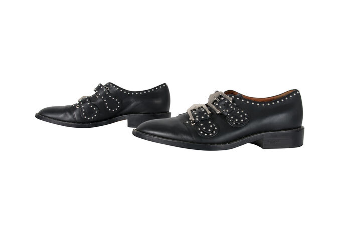 Givenchy Elegant Studded Double Monk Oxford