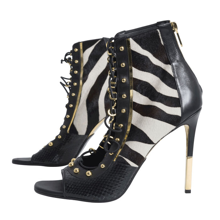 Balmain Fall Winter 2017 Zebra Heels