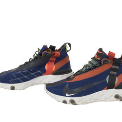 Nike Men's React Runner Mid WR ISPA Blue Void/Team Orange Synthetic