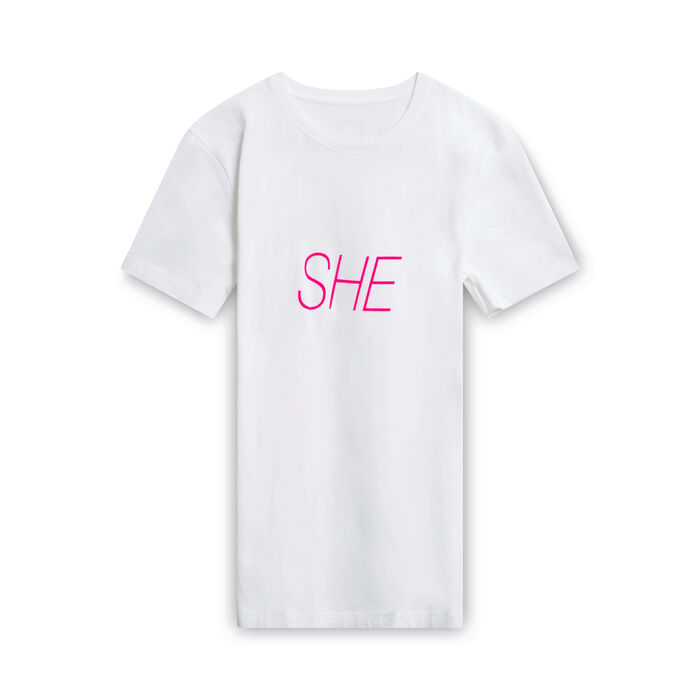 Peter Saville x Paco Rabanne "She" T-Shirt - White