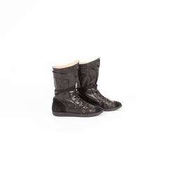 Chanel Perforated Leather Boots
