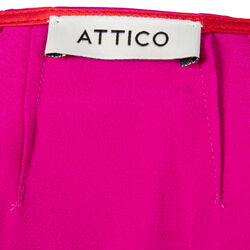 Attico Gabriela Long Sleeve Wrap Dress
