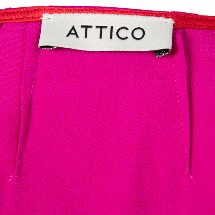 Attico Gabriela Long Sleeve Wrap Dress