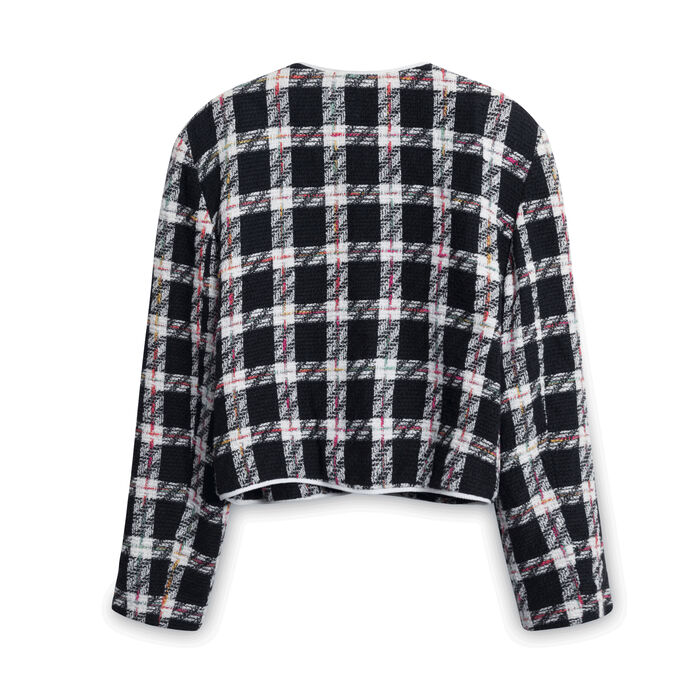 Vintage Plaid Blazer and Skirt Set