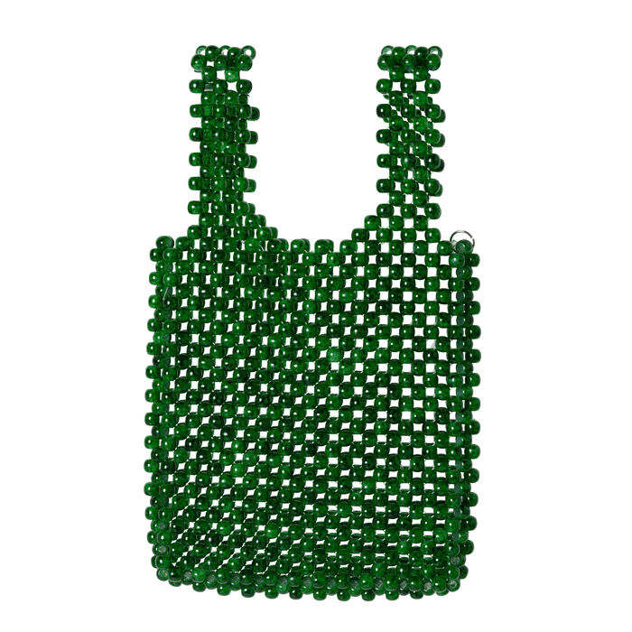 Mini Shopper Tote in Faux Jade