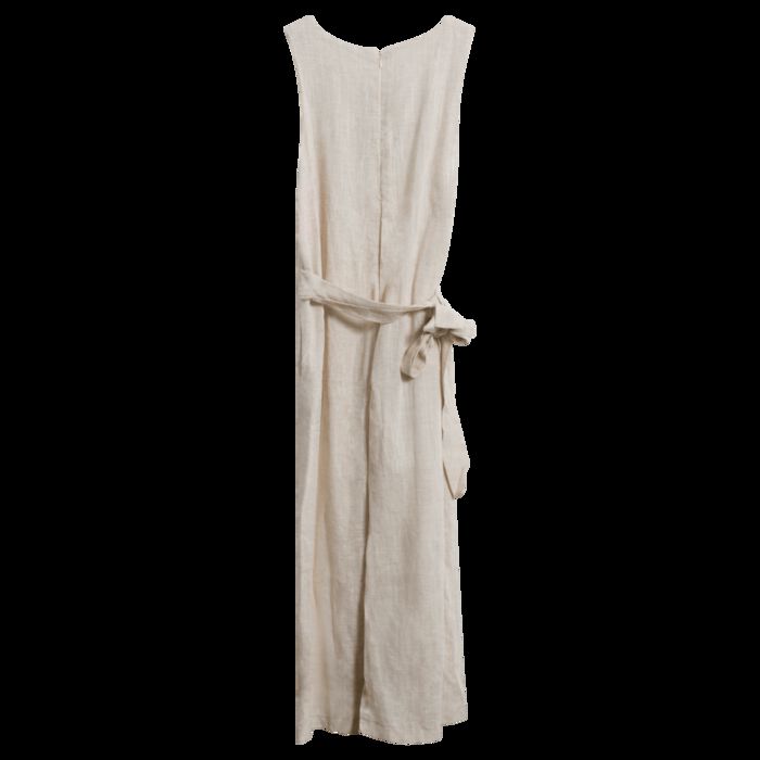 Vintage Wheat Linen Jumpsuit