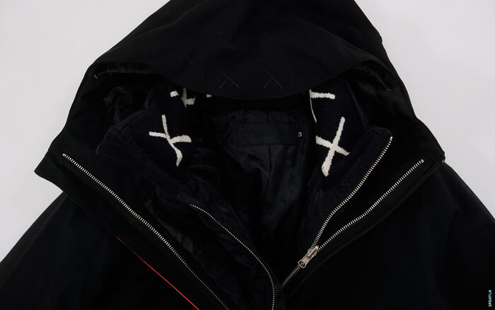 OriginalFake Season 1 X-Eyes Knit Collar Liner Puff Jacket
