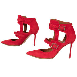 Valentino Buckle Point-Toe Stiletto Heel