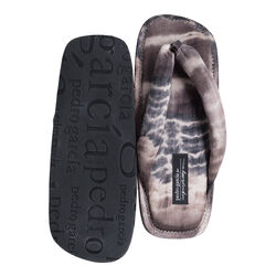 Pedro Garcia x Raquel Allegra Kaname Kimono Tie Dye Sandals - Purple