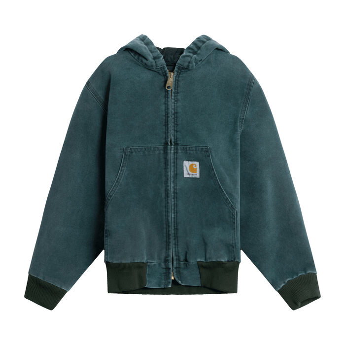 Carhartt Olive Canvas Lined Hooded Jacket