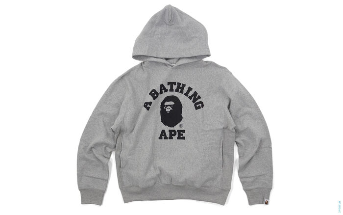 Swaro Eyes College Logo Pullover Hoodie grey