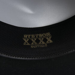 Stetson Amish Buffalo Fur Felt Open Crown Fedora Hat