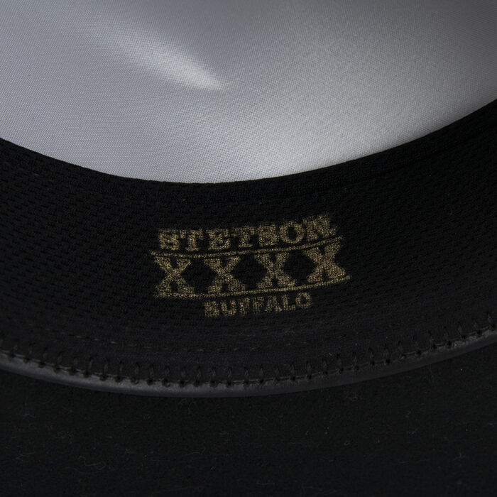 Stetson Amish Buffalo Fur Felt Open Crown Fedora Hat