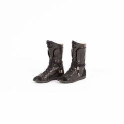 Chanel Perforated Leather Boots