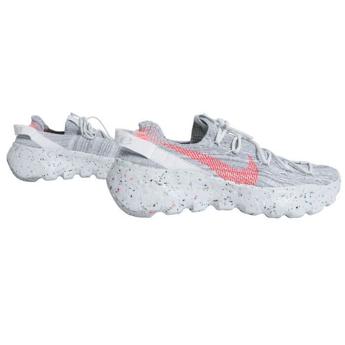 Nike Women's Space Hippie 04 Sneaker in Summer White/Hyper Crimson