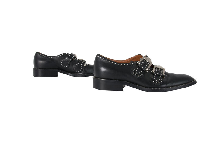 Givenchy Elegant Studded Double Monk Oxford
