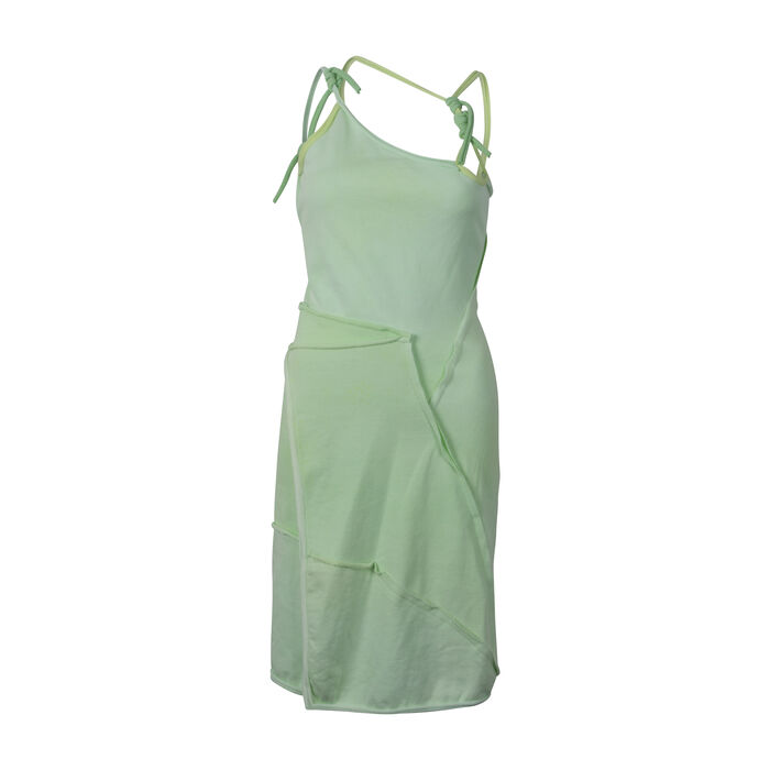 Ottolinger Asymmetric Strap Dress- Lime