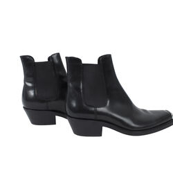 Calvin Klein 205W39NYC Square Toe Leather Boots