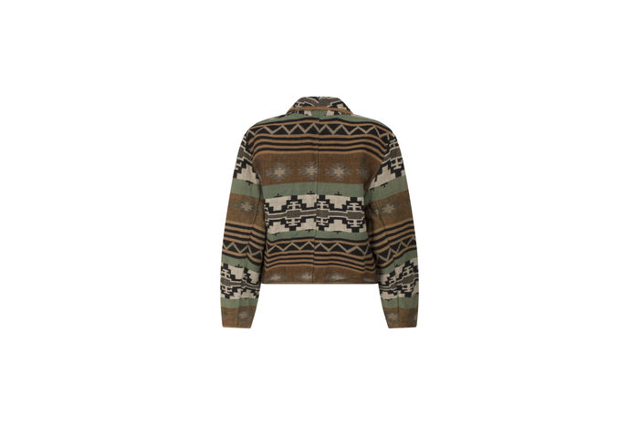 Vintage Flashback Multicolor Woven Suit Jacket