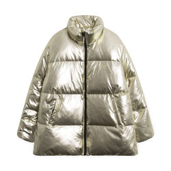 Tommy Icons Puffer Jacket - Metalic Gold