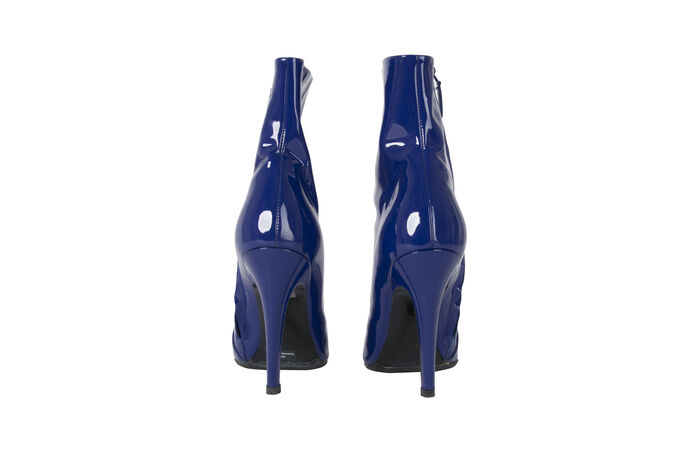 Balenciaga Slash Heel Leather Ankle Boots