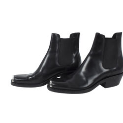 Calvin Klein 205W39NYC Square Toe Leather Boots