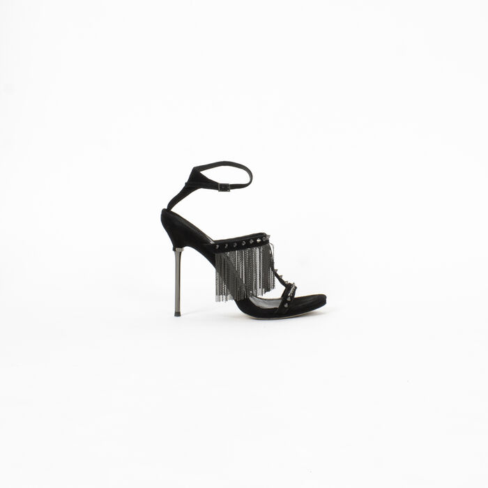 Brian Atwood Moultrie Fringe Sandals