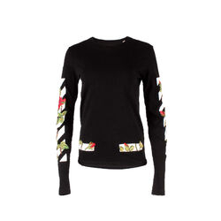 Off-White Rose Embroidered Long Sleeve Shirt