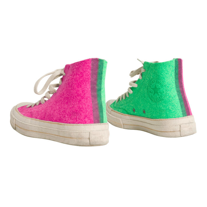 Jw Anderson Converse Edition Felt Chuck 70 - Pink/Green