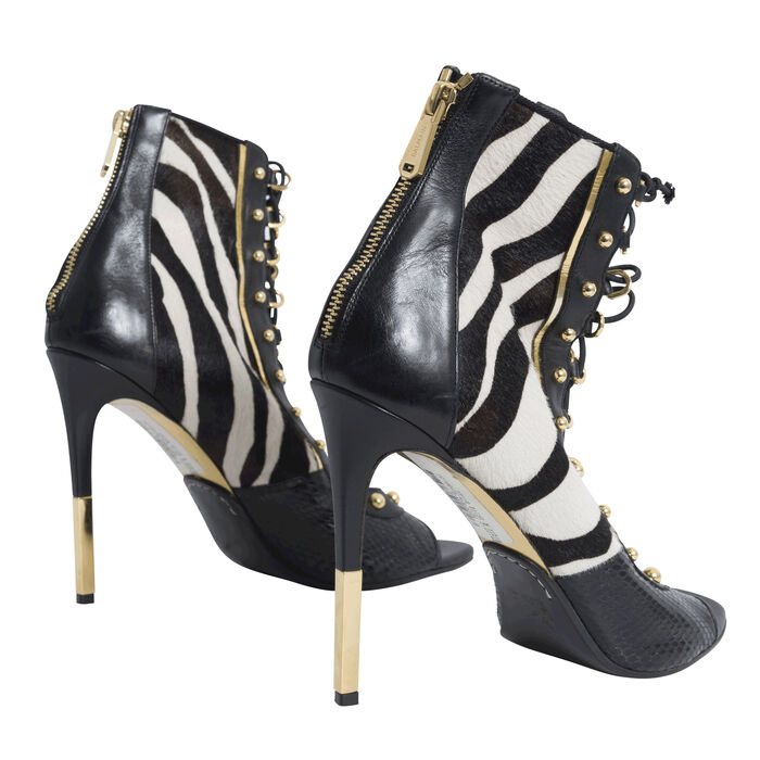 Balmain Fall Winter 2017 Zebra Heels