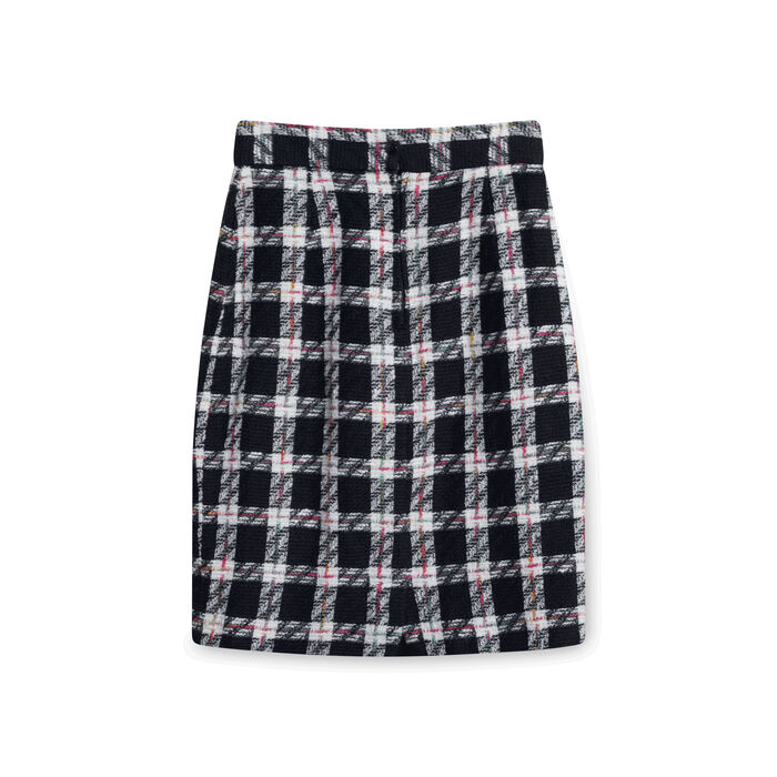 Vintage Plaid Blazer and Skirt Set
