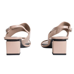Via Spiga Nude Block Heels