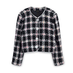 Vintage Plaid Blazer and Skirt Set