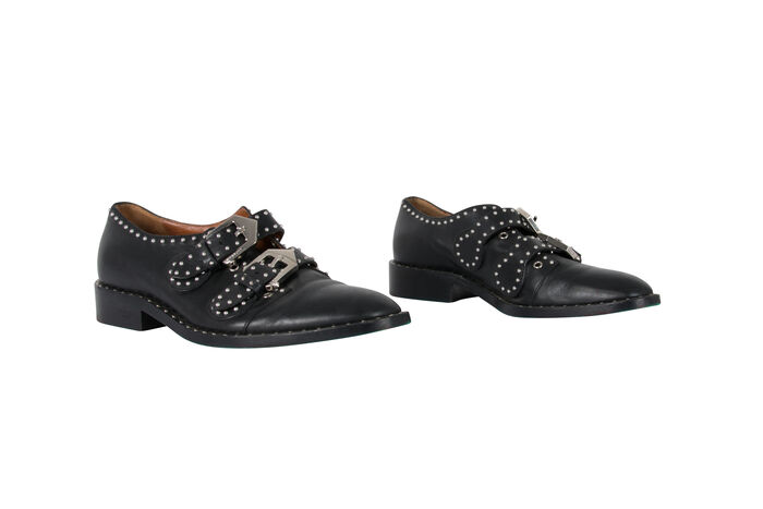 Givenchy Elegant Studded Double Monk Oxford