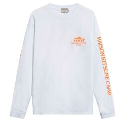 US MK Camp Long-Sleeved Tee-Shirt - White/Orange