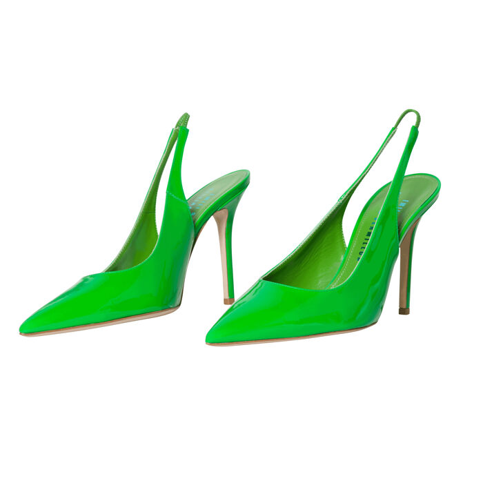 Bettina Vermillon Patent Leather Heels