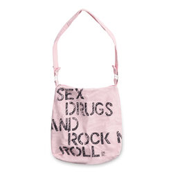 Rock and Roll Messenger Tote - Pink