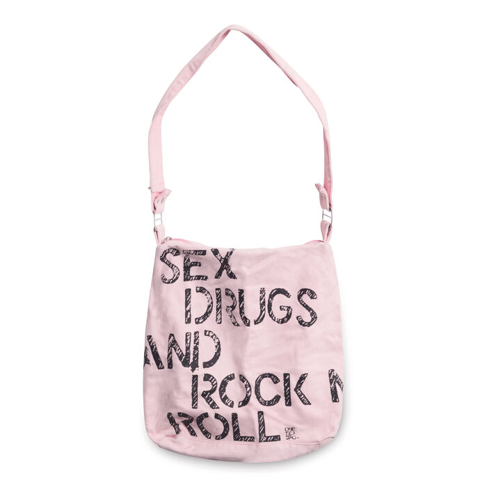 Rock and Roll Messenger Tote - Pink