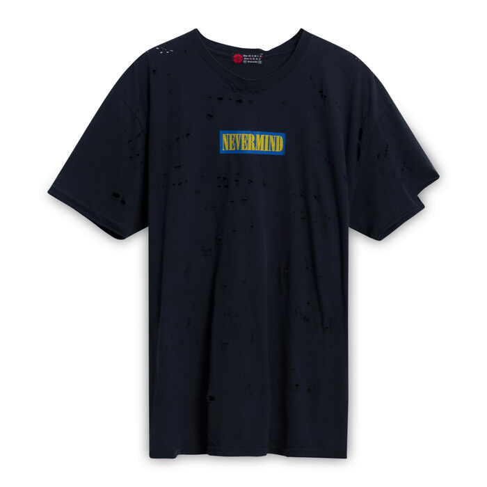 Distressed "Nevermind" T-Shirt