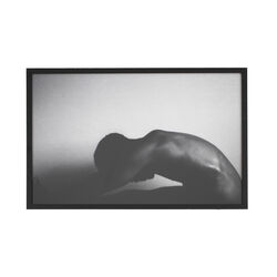 Framed Greyscale Man Artwork