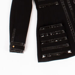 Chanel Boutique Patent Trim Jacket