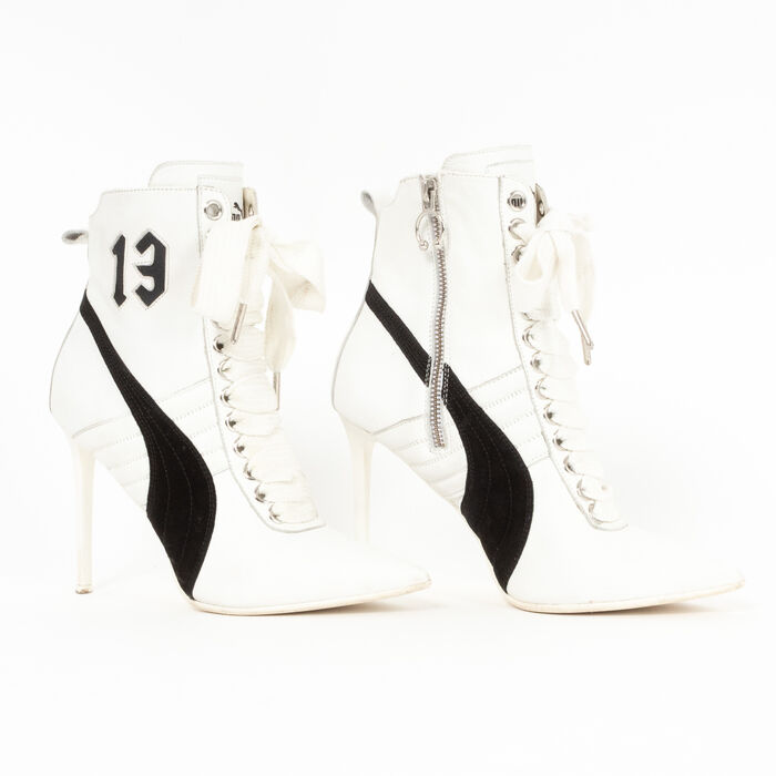 Puma x Rihanna Heeled Lace Up Sneaker Booties