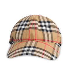 Vintage Burberry Plaid Baseball Cap